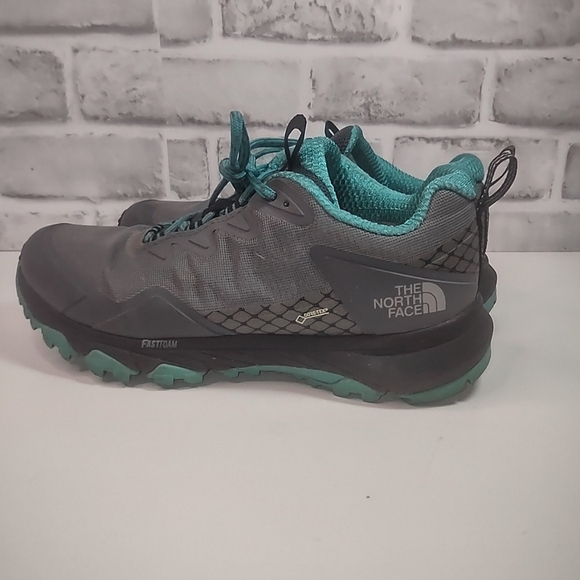 6 The North Face Gray and Teal Athletic Shoes - Picture 4 of 10